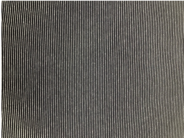 folklore stof zwart met wit streepje 446