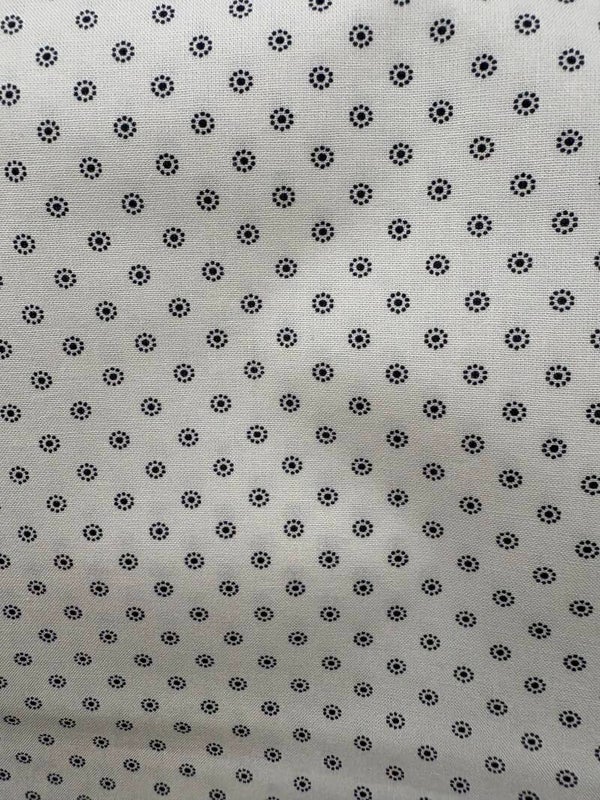 Folklore stoffen stip donkerblauw 425