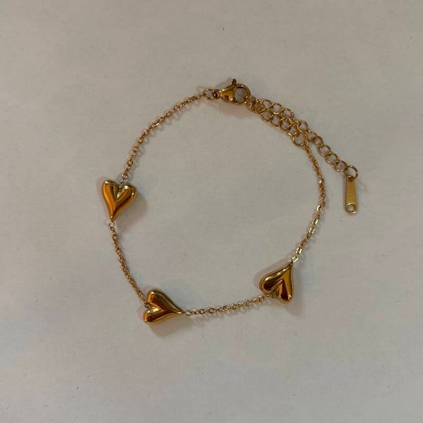 Three hearts armband