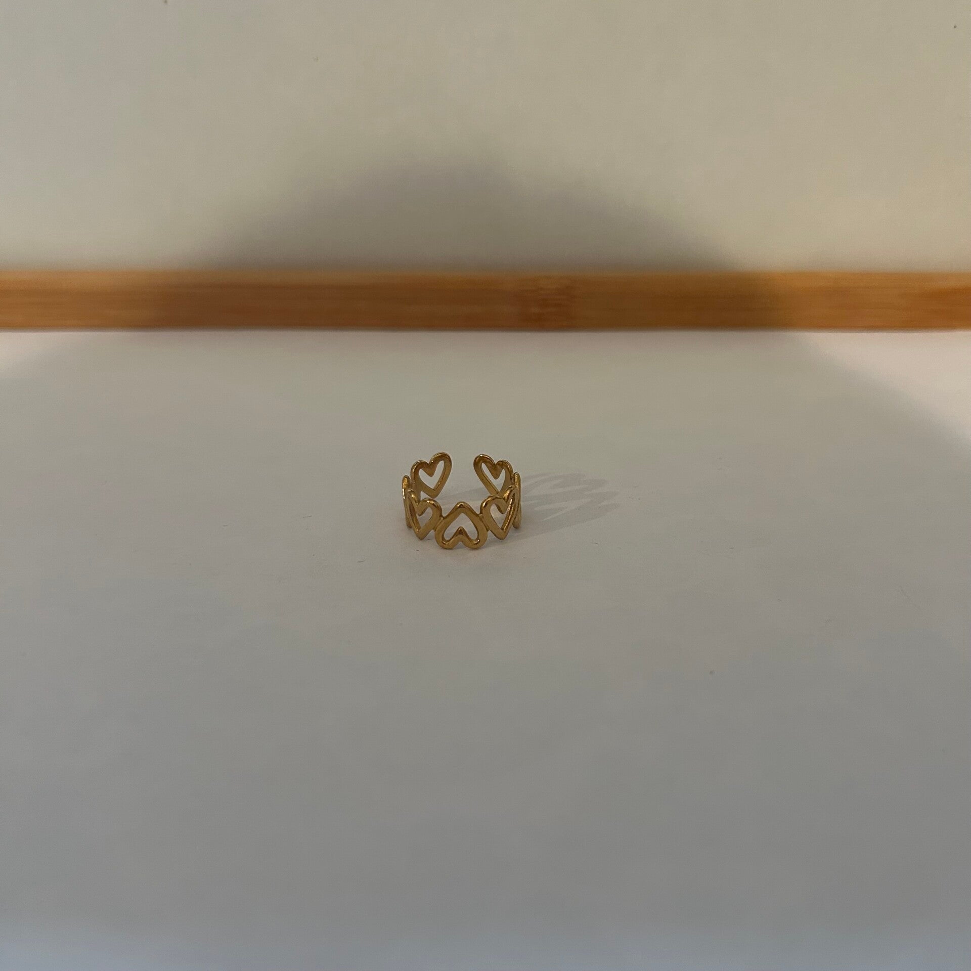 Open hearts ring
