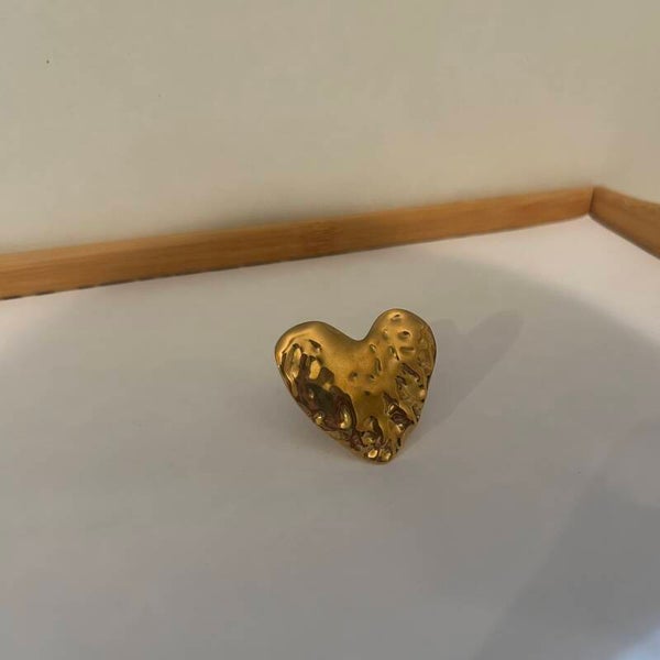 XL heart ring