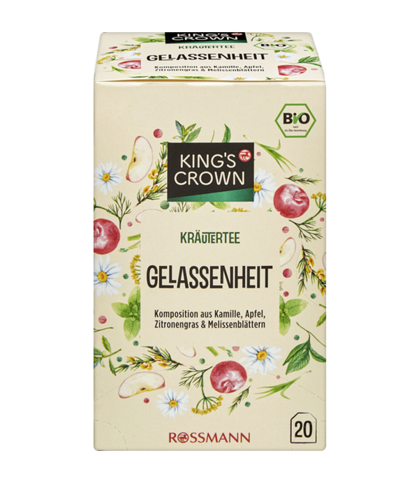KING'S CROWN Bio Kruidenthee Gerustheid 34g