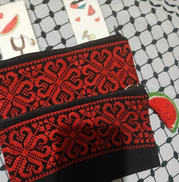 Beautiful tattreez make up bag/pencil case hand made