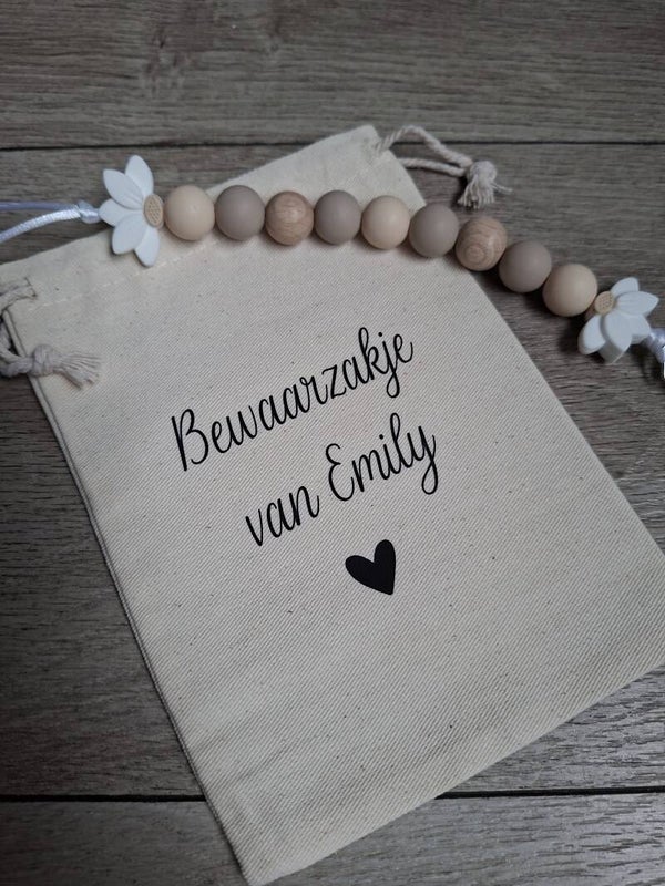 Bewaarzakje met naam