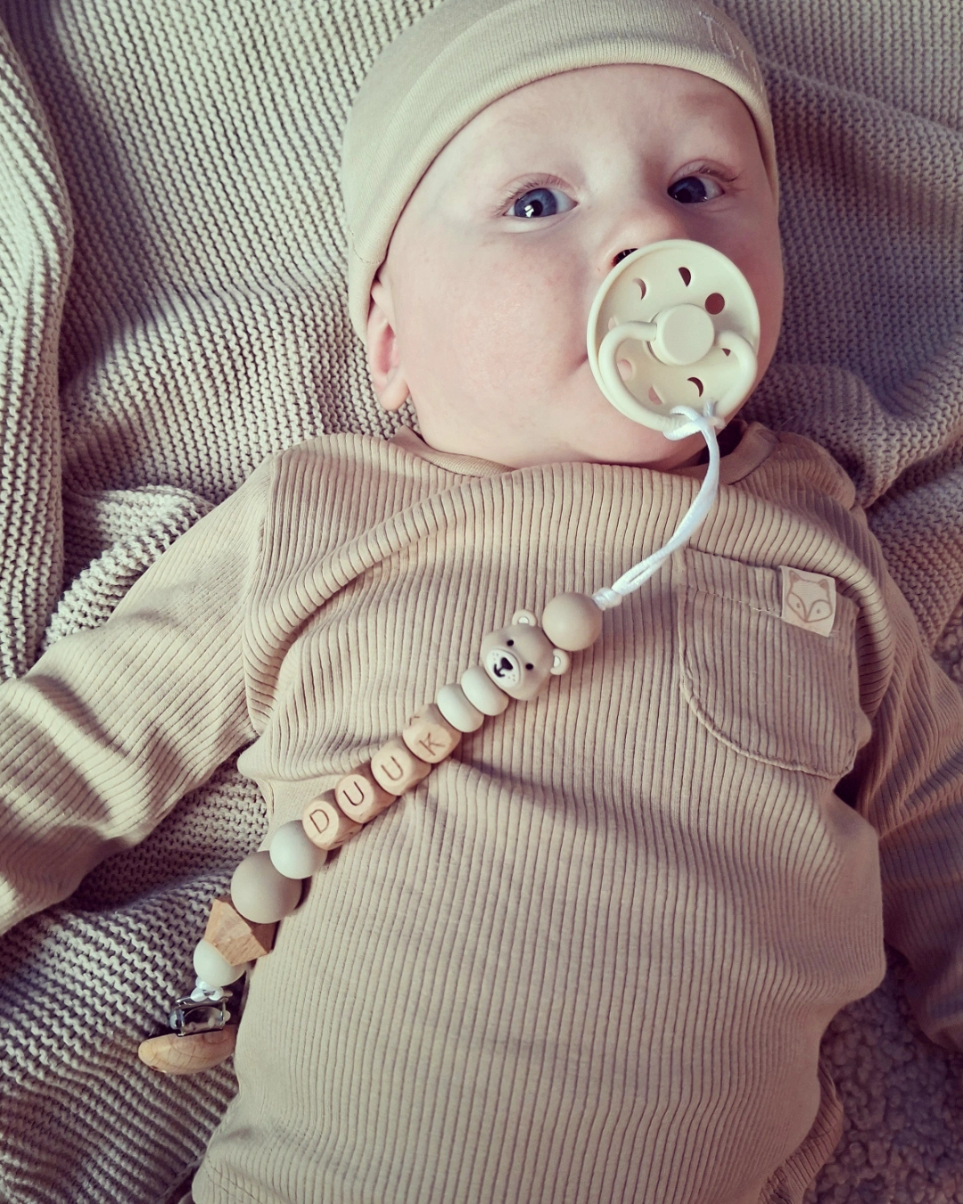 Speenkoord Teddy beige