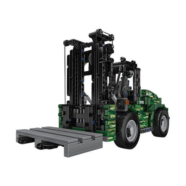 Mould King 20050 – Militärischer Gelände-Gabelstapler mit Motorisierung