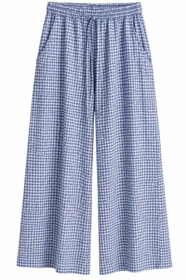 Pantalón vichy azul