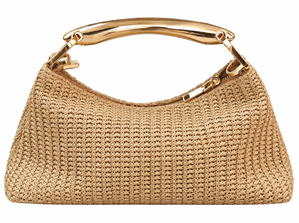 Bolso de mano dorado