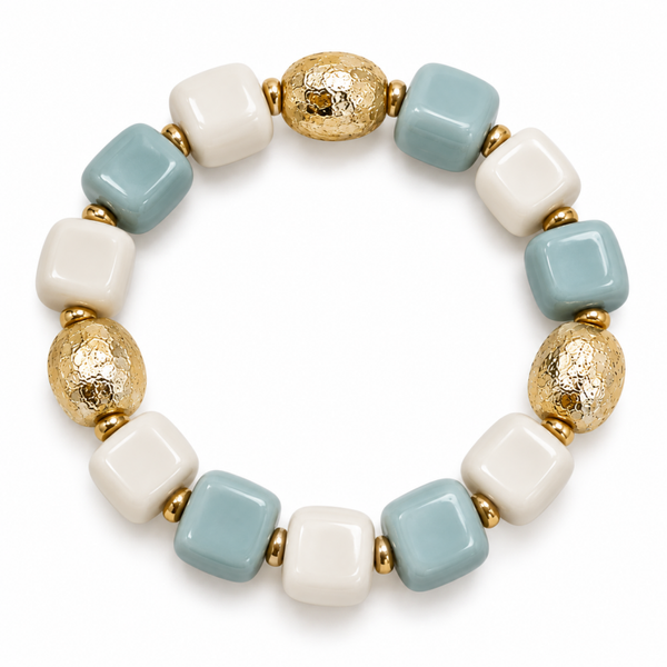 Pulsera de piedras azul