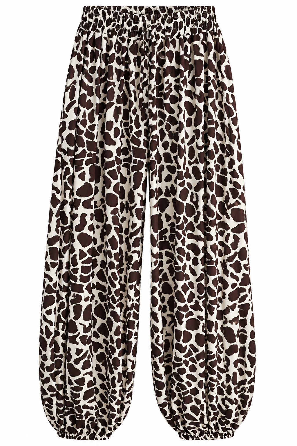 Pantalón estampado marrón
