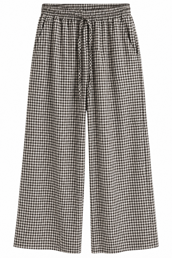 Pantalón vichy negro