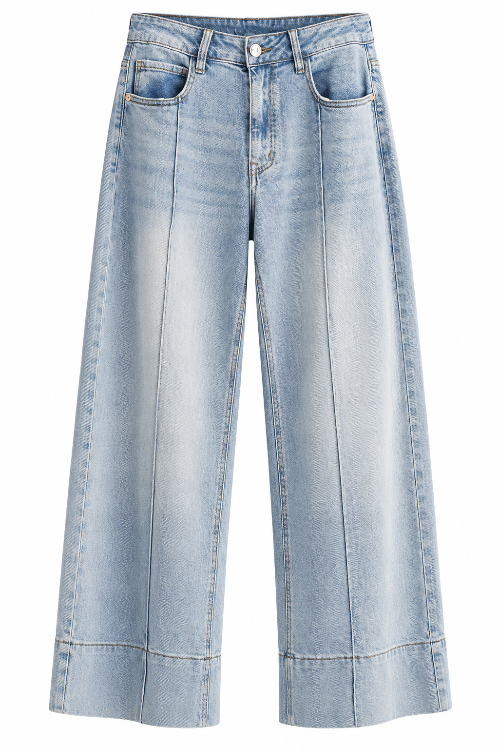 Jeans palazzo claro