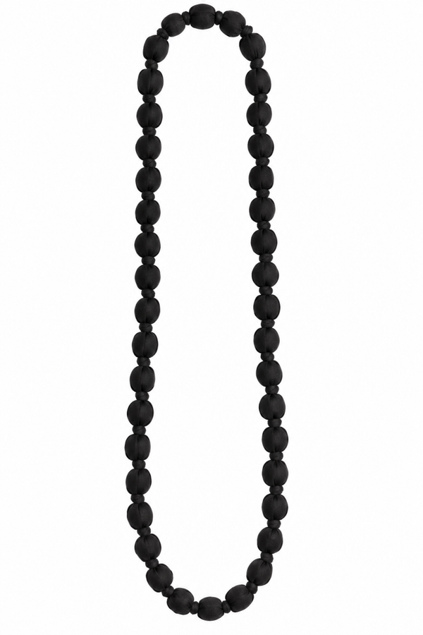 Collar de bolas negro