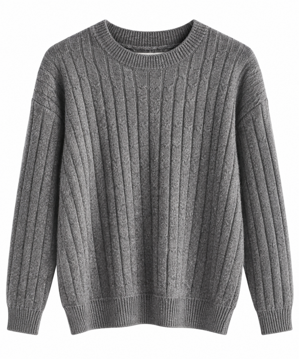 Jersey trenza gris