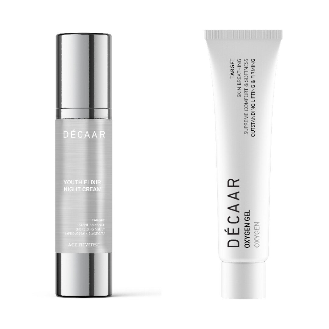 DÉCAAR Youth Elixir Night Cream met gratis Oxygen Gel 15ml twv €27,00