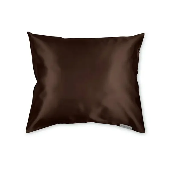 Beauty Pillow Satijnen Kussensloop Chocolate Brown 60x70cm
