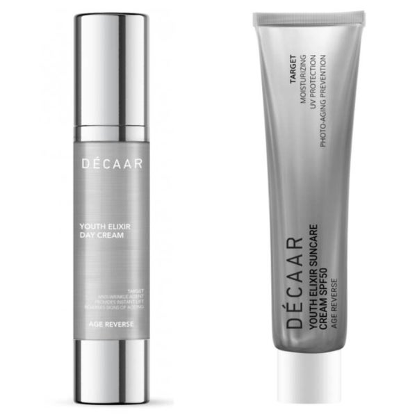 DÉCAAR Youth Elixir Day Cream met Gratis Youth Elixir Suncare SPF50 15ml twv €25,00
