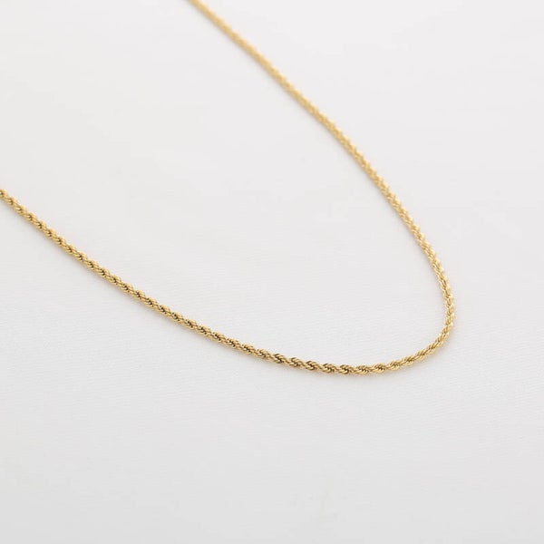 Stainless Steel Ketting Gedraaid Gold