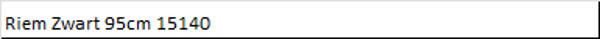 Riem Zwart 95cm 15140