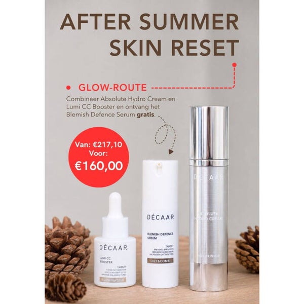 DÉCAAR Absolute Hydro Cream met CC Booster en Gratis Blemish Defence Serum
