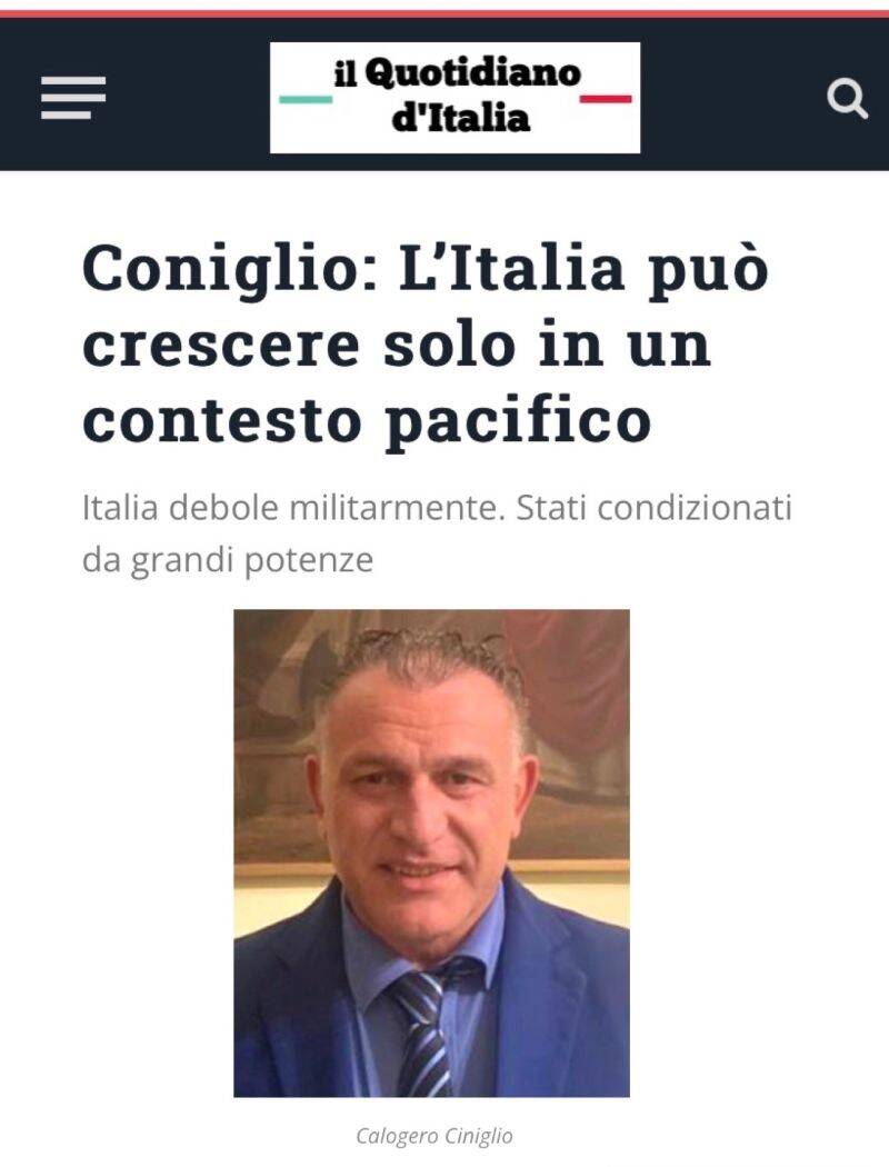 Calogero Coniglio politica sindacale