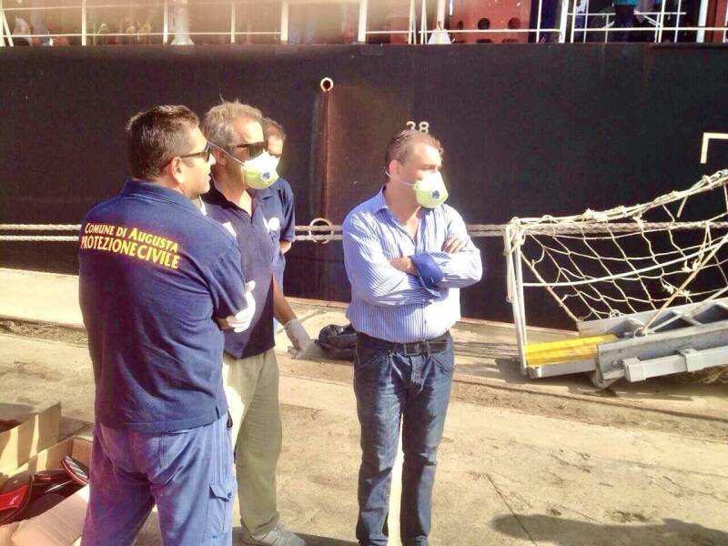 Calogero Coniglio politica sindacale sbarco immigrati Augusta rischio Ebola