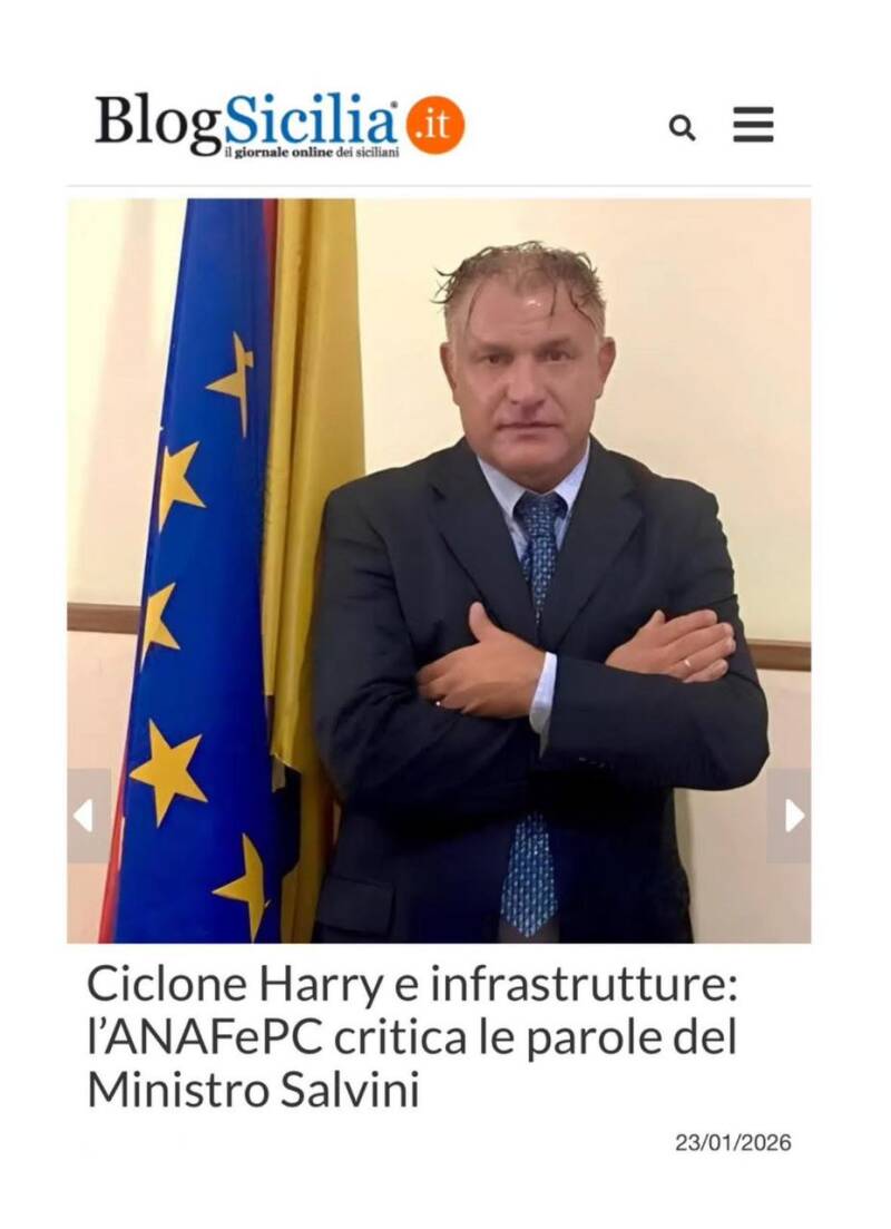 Calogero Coniglio ciclone Harry Sicilia