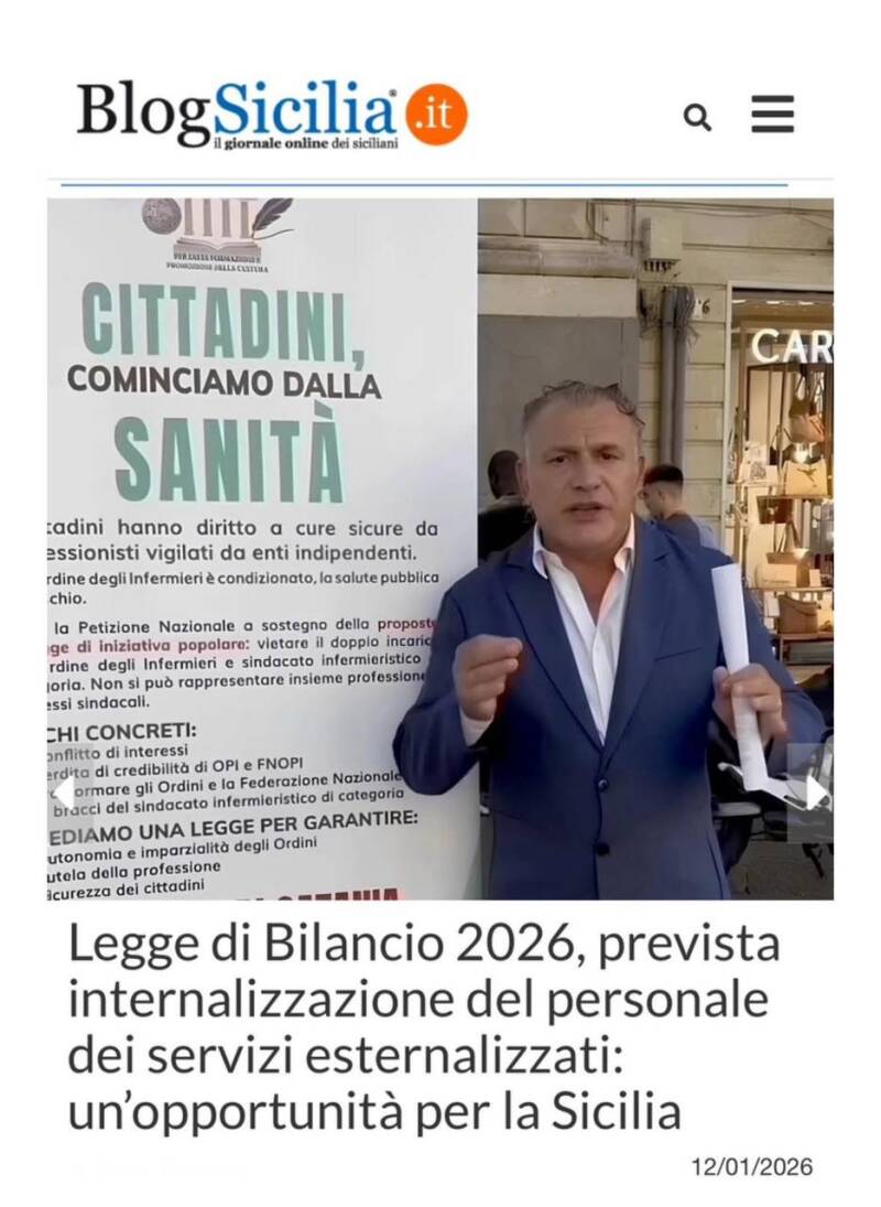 Calogero Coniglio legge bilancio sanità