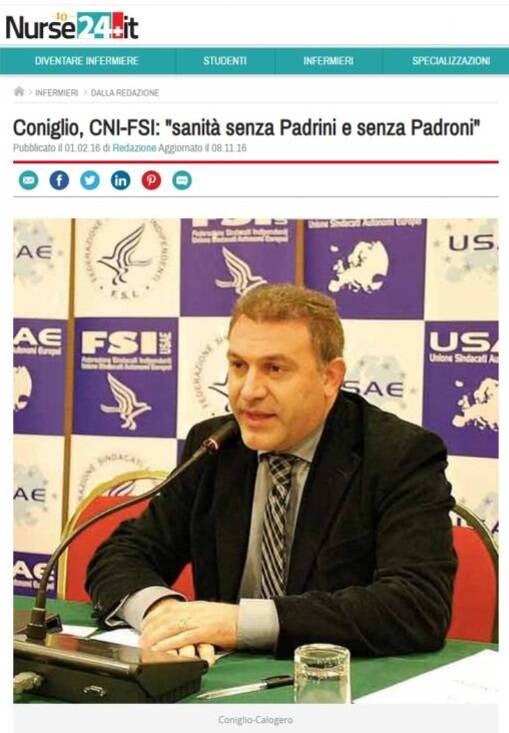 Calogero Coniglio politica sindacale