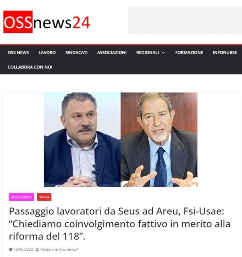 Calogero Coniglio politica sindacale Presidente della Regione Siciliana Nello Musumeci