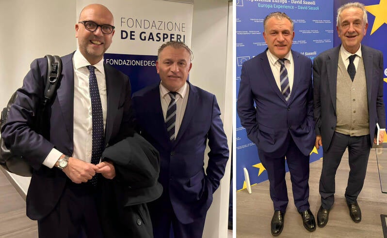 Calogero Coniglio Fondazione De Gasperi con Angelino Alfano, Ornaghi presso sede parlamento europeo in Italia