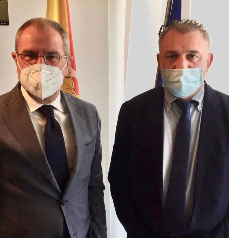 Calogero Coniglio e Senatore Antonio Scavone politica sindacale