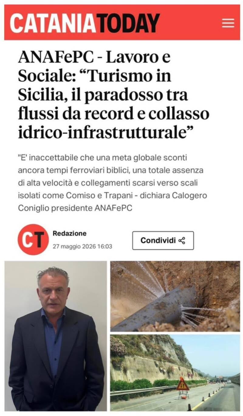 ANAFePC CONIGLIO CALOGERO TURISMO SICILIA