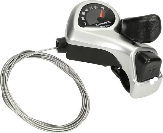 Fatbike shifter/versteller Shimano 7 speed met kabel