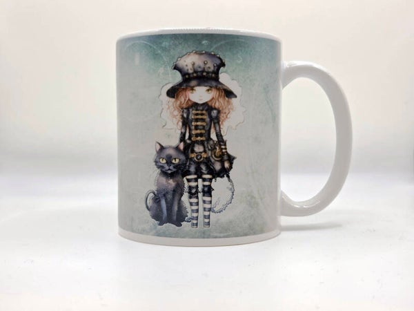 Girl with the cat 1