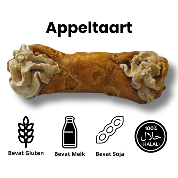Cannoli – Appeltaart Crème – 48 stuks (direct serveerbaar)