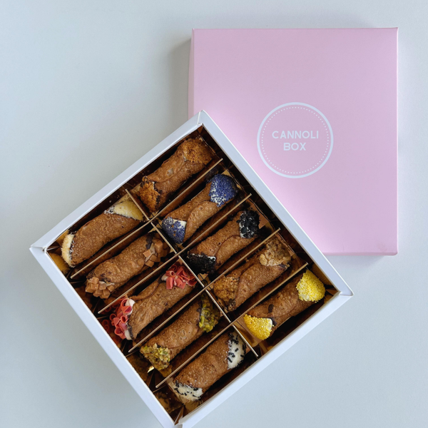 Cannoli Box Disposable (leeg) met gouden strik (13 stuks) EU