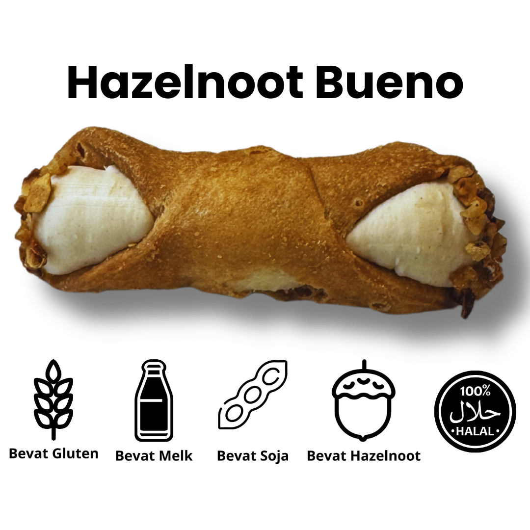 Cannoli – Hazelnoot Bueno Crème – 48 stuks (direct serveerbaar)