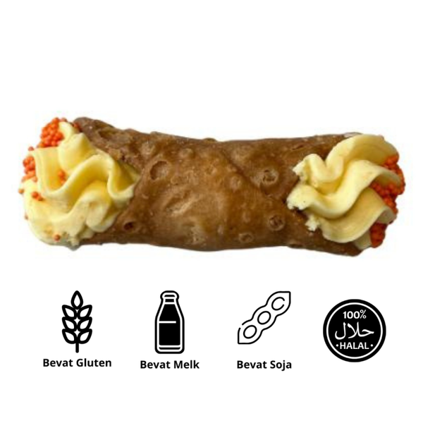 Cannoli – Sinaasappel Crème – 48 stuks (direct serveerbaar)