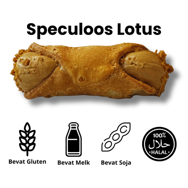 Cannoli met Speculoos (Lotus Biscoff) – 48 stuks (direct serveerbaar)