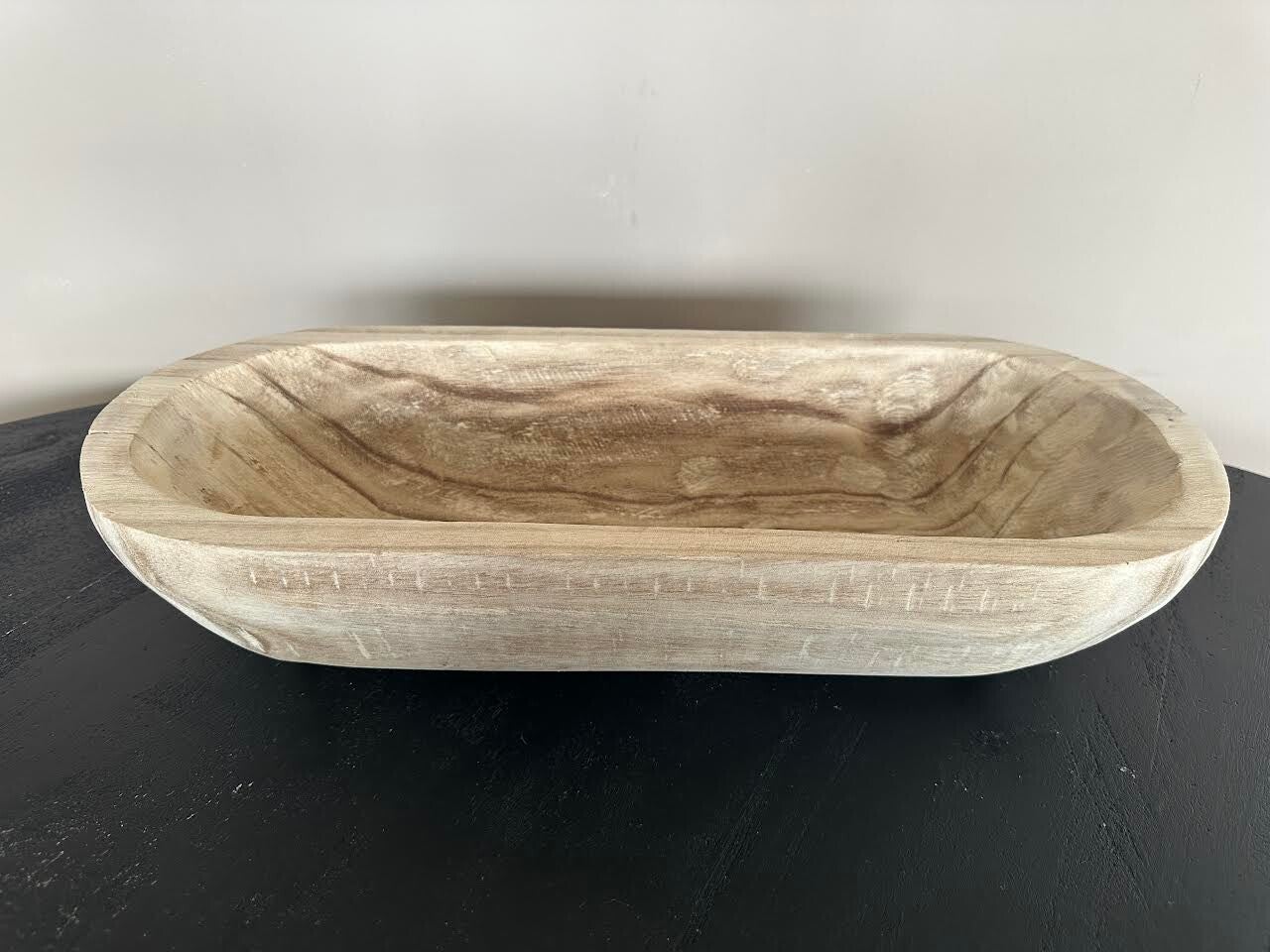 Decoratie schaal hout XL