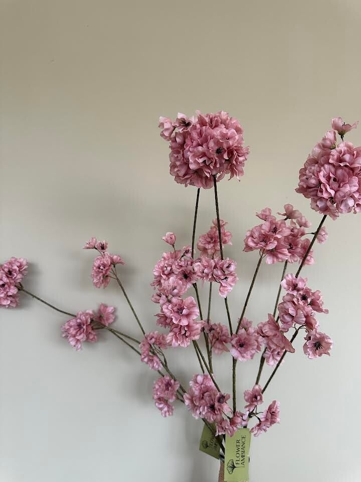 Kunst bloemen oud roze