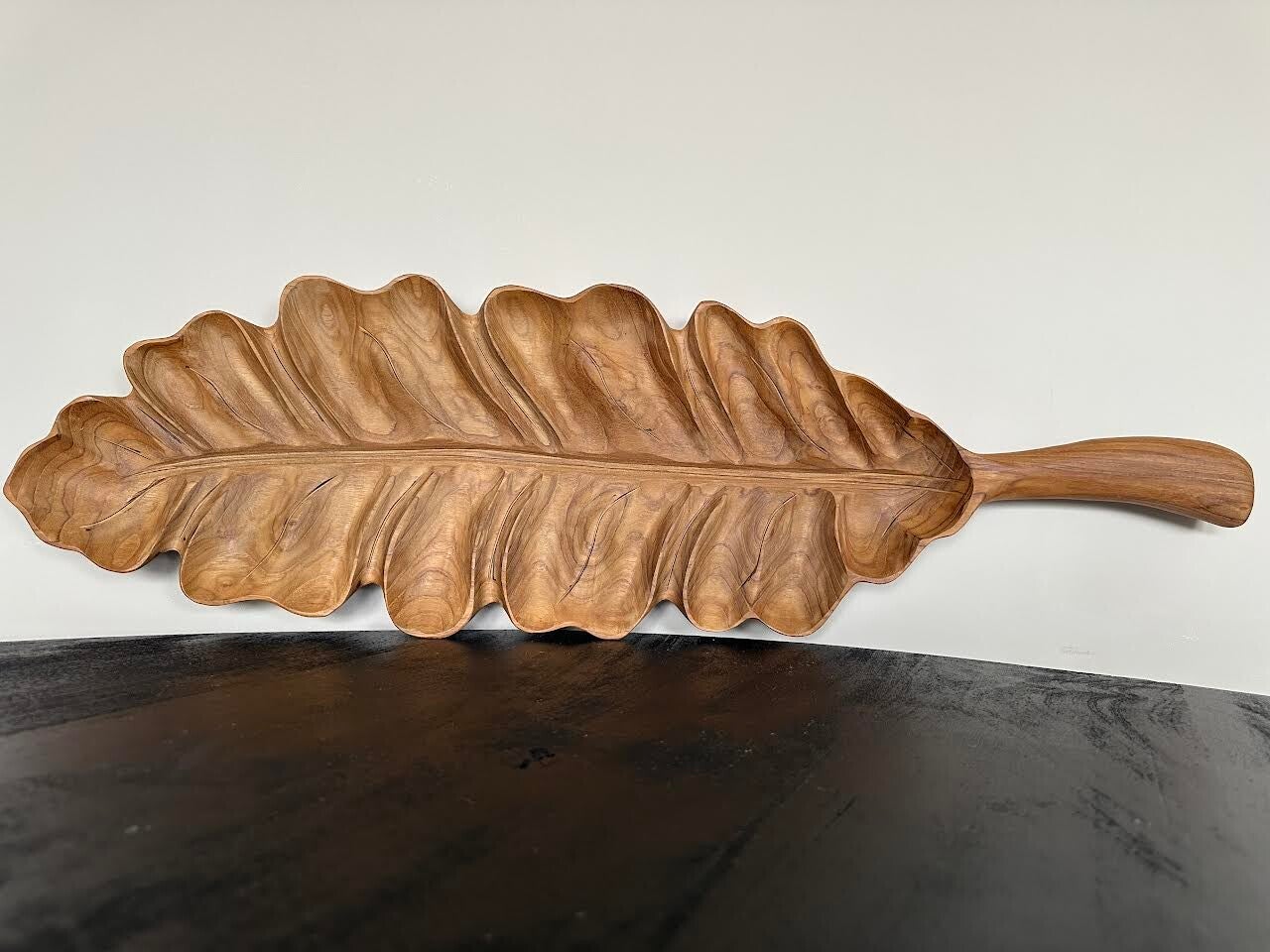 Blad vorm Plateau hout 88cm
