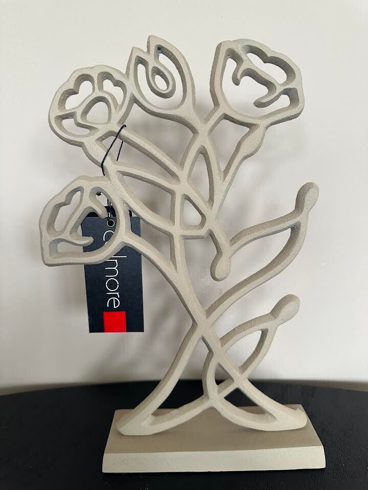 decoratie bloem metaal.