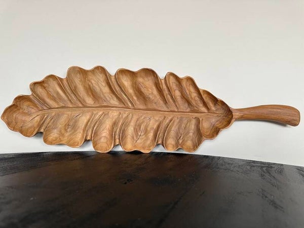 Blad vorm Plateau hout 88cm