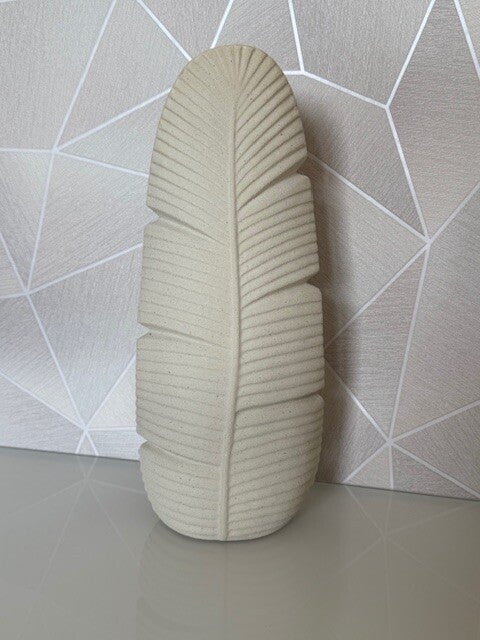 light & Living Vaas deco LOU mat creme