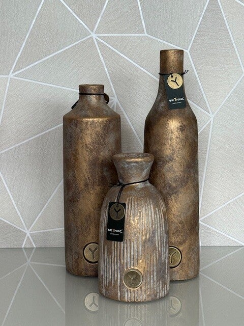 Goud- bronze vazenset