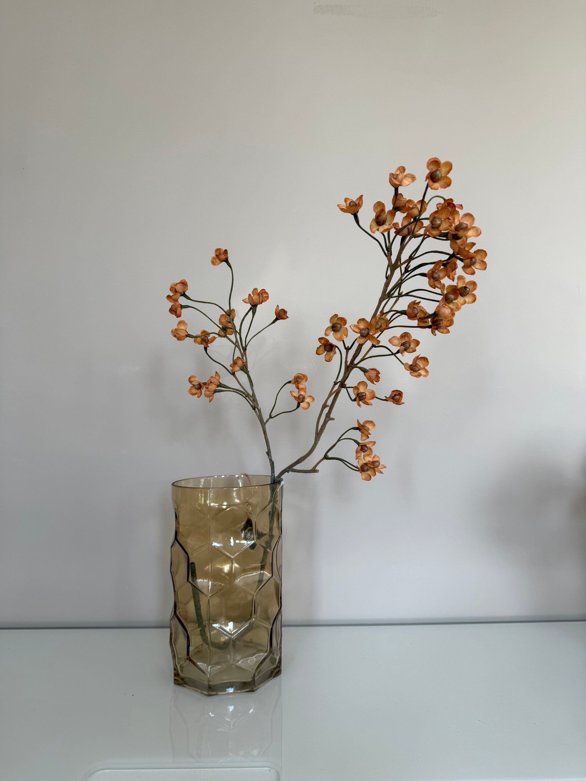 Doorzichtig gele vaas