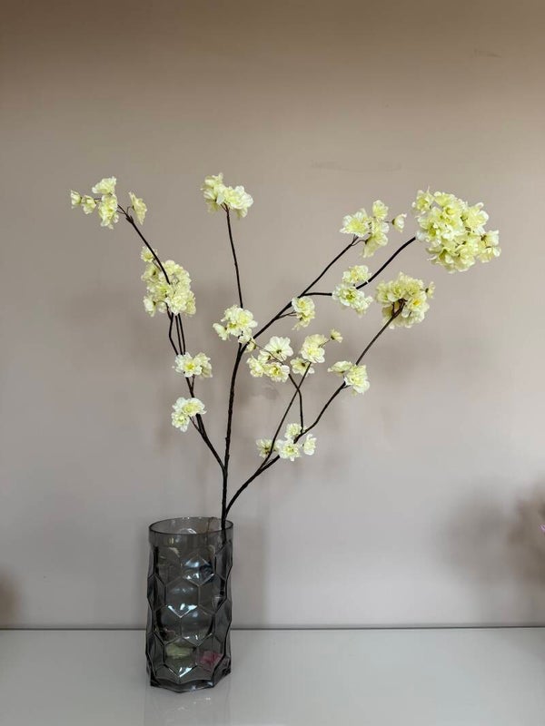 doorzichtig blauwe vaas