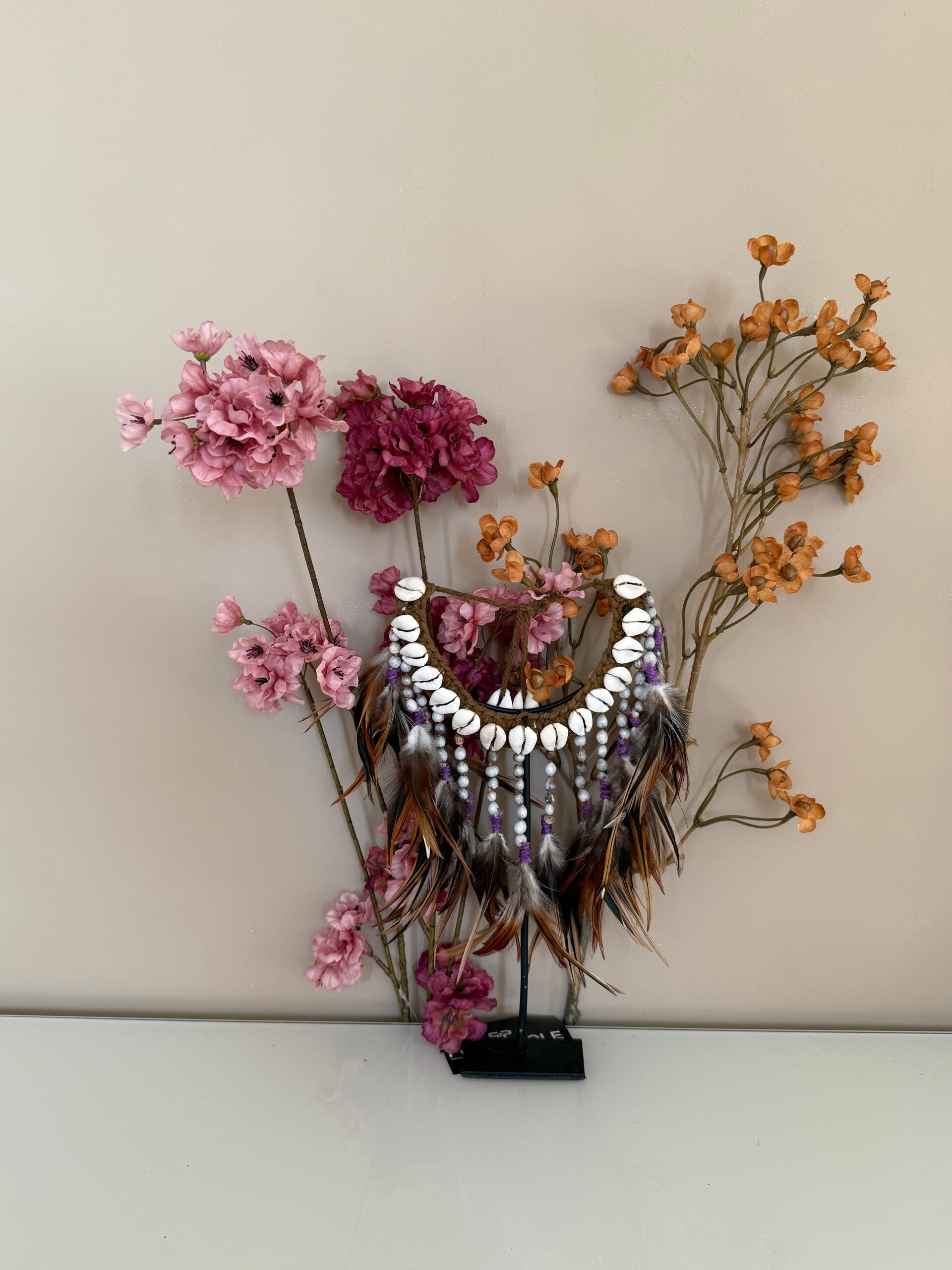 Small Shell Nacklace feather